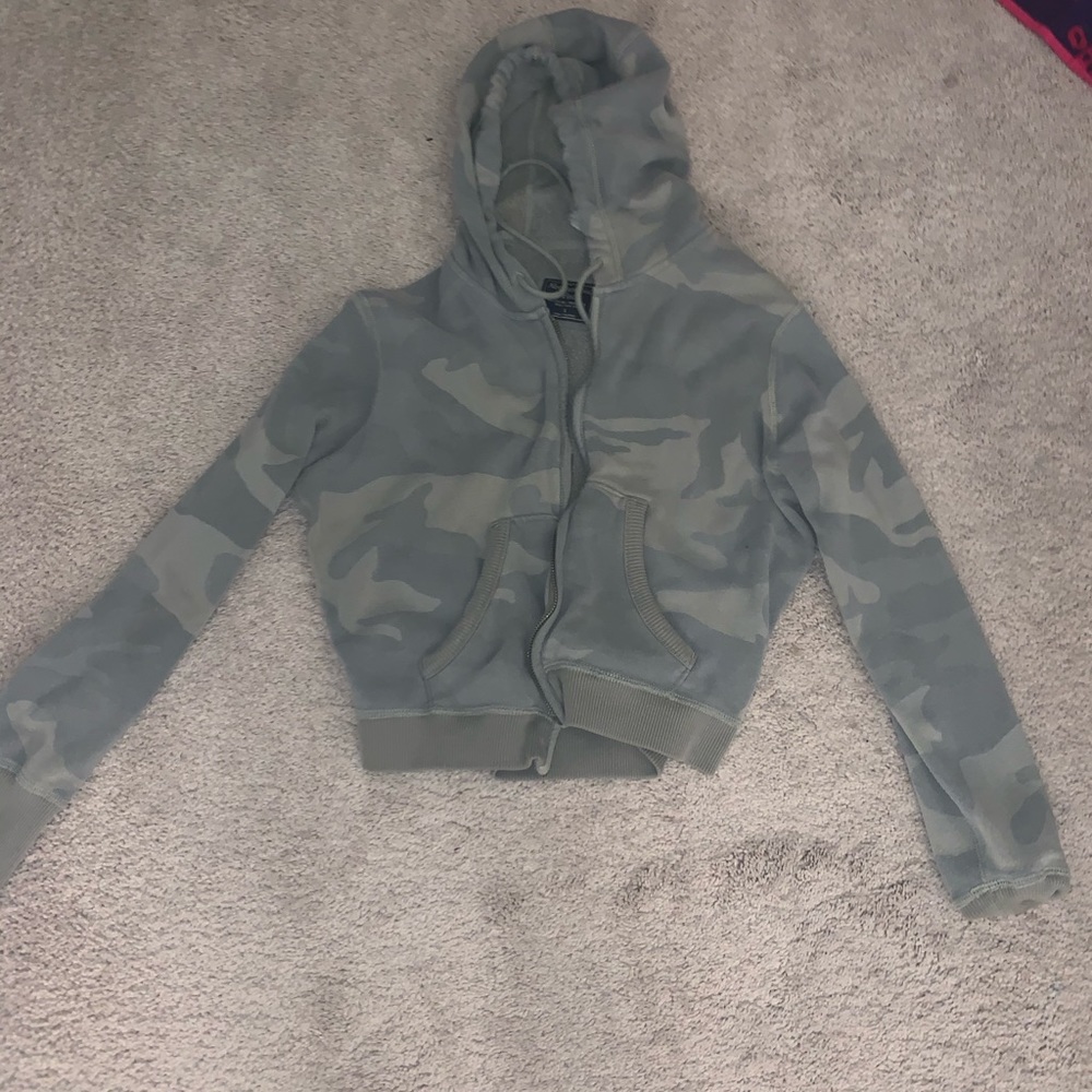Abercrombie and Fitch camo jacket.